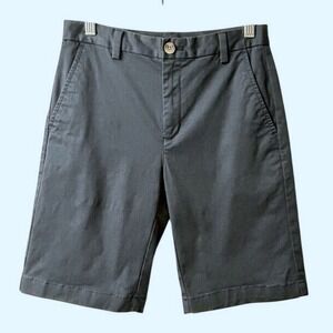 Vineyard Vines Boys Breaker Chino Shorts Size 14 Navy Stretch Flat Front Uniform